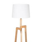 Staande lamp Mexlite XI textielmix / massief beukenhout - 1 lichtbron