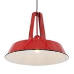 Hanglamp Mexlite XV staal - 1 lichtbron - Rood