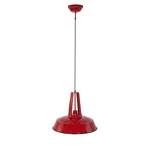 Hanglamp Mexlite XV staal - 1 lichtbron - Rood