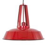 Hanglamp Mexlite XV staal - 1 lichtbron - Rood
