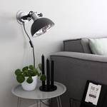 Wandlamp Brooklyn staal - 1 lichtbron - Zwart