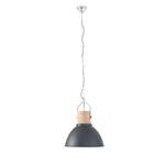 Hanglamp Mexlite XXIV staal / massief beukenhout - 1 lichtbron - Zwart