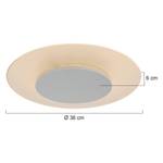 LED-plafondlamp Elanora plexiglas / staal - 1 lichtbron - Diameter: 36 cm