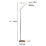 Lampadaire LED Nadir I Acier - 1 ampoule - Marron