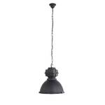 Hanglamp Mexlite XXVII staal / glas - 1 lichtbron - Zwart