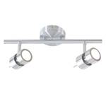 LED-plafondlamp Natasja I staal - Zilver - Aantal lichtbronnen: 2
