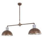 Suspension Brooklyn II Acier - Marron - Nb d'ampoules : 2