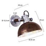 Applique murale Brooklyn Acier - 1 ampoule - Marron