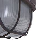 Plafondlamp Mexlite I veiligheidsglas / ijzer - 1 lichtbron - Bruin