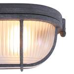 Plafondlamp Mexlite I veiligheidsglas / ijzer - 1 lichtbron - Grijs
