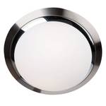 LED-plafondlamp Fullarton I melkglas / ijzer - 1 lichtbron - Diameter: 24 cm