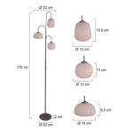 Lampadaire LED Bollique Verre dépoli / Fer - 6 ampoules