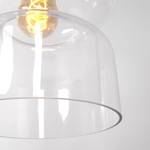 Hanglamp Anne II transparant glas / ijzer - 1 lichtbron