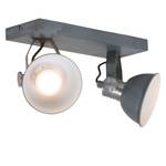 LED-spot Brooklyn ijzer / aluminium - 1 lichtbron - Grijs - Aantal lichtbronnen: 2