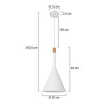 Suspension Cornucopia II Acier / Pin massif - 1 ampoule