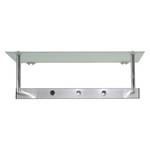 Wandgarderobe Agonia Stahl / Glas - Silber