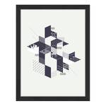 Bild Labyrinth Buche massiv / Plexiglas - 32 x 42 cm