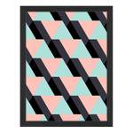 Bild Pink & Blue Buche massiv / Plexiglas - 32 x 42 cm