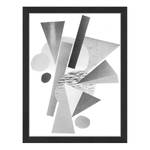 Bild Grey Abstract Buche massiv / Plexiglas - 32 x 42 cm