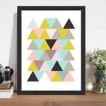 Bild The Colored Forest Buche massiv / Plexiglas - 32 x 42 cm