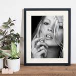 Tableau déco Kate Moss I Hêtre massif / Plexiglas - 42 x 52 cm