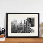 Bild Vintage City Buche massiv / Plexiglas - 42 x 32 cm