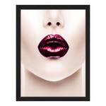 Tableau déco Lips Hêtre massif / Plexiglas - 32 x 42 cm