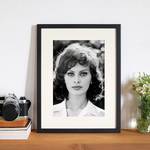 Bild Sophia Loren Buche massiv / Plexiglas - 32 x 42 cm