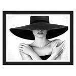 Bild Big Black Hat Buche massiv / Plexiglas - 42 x 32 cm