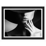 Afbeelding Retro Woman Style Massief beukenhout/plexiglas - 42 x 32 cm