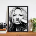 Bild Kate Moss II Buche massiv / Plexiglas - 32 x 42 cm