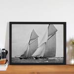 Tableau déco Antique Sailing Boats Hêtre massif / Plexiglas - 42 x 32 cm