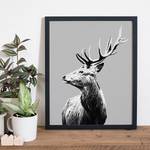 Afbeelding Red Deer Massief beukenhout/plexiglas - 42 x 52 cm