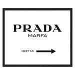 Tableau déco Prada Marfa Hêtre massif / Plexiglas - 62 x 52 cm