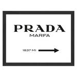 Afbeelding Prada Marfa Massief beukenhout/plexiglas - 42 x 32 cm