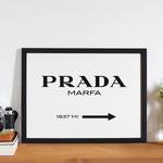 Afbeelding Prada Marfa Massief beukenhout/plexiglas - 42 x 32 cm