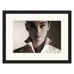 Tableau déco Audrey Hepburn Hêtre massif / Plexiglas - 42 x 32 cm