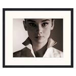 Tableau déco Audrey Hepburn Hêtre massif / Plexiglas - 62 x 52 cm