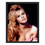 Afbeelding Brigitte Bardot Massief beukenhout/plexiglas - 42 x 52 cm