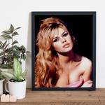 Afbeelding Brigitte Bardot Massief beukenhout/plexiglas - 42 x 52 cm