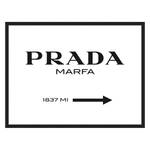 Bild Prada Marfa Buche massiv / Plexiglas - 82 x 62 cm