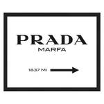 Bild Prada Marfa Buche massiv / Plexiglas - 52 x 42 cm