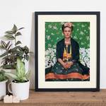 Afbeelding Frida Kahlo en Vogue Massief beukenhout/plexiglas - 42 x 52 cm