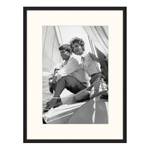 Bild John and Jackie Kennedy Buche massiv / Plexiglas - 62 x 82 cm