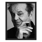 Bild Jack Nicholson Buche massiv / Plexiglas - 42 x 52 cm
