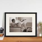 Bild Steve with Gun Buche massiv / Plexiglas - 42 x 32 cm