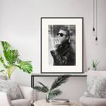 Bild Steve McQueen smoking a Ciggy Buche massiv / Plexiglas - 62 x 82 cm