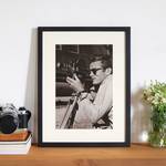 Bild James Dean Buche massiv / Plexiglas - 32 x 42 cm