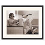 Bild Steve with Gun Buche massiv / Plexiglas - 52 x 42 cm