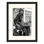 Afbeelding Françoise Hardy Massief beukenhout/plexiglas - 32 x 42 cm